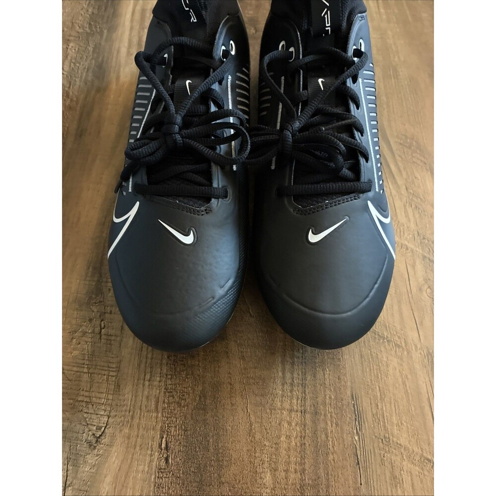Nike Vapor Edge Pro 360 2 Black Grey Football Cleats Men Size 10.5 DA5456-010 - Picture 4 of 6